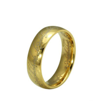 Stainless steel gold lord of rings ,ring name jewelry for women